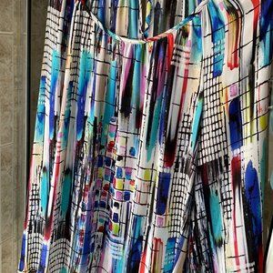 Spense XL Colorful Women Blouse Top 3/4 length